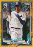 2024 Bowman Mega Box Chrome #78 Juan Soto Yellow Refractor Baseball Card