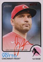 2022 Topps Heritage Real One Autographs #ROAJV Joey Votto Red Ink Baseball Card