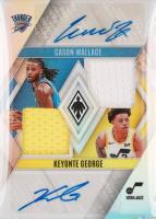 2023 Panini Phoenix Dual Rookie Jersey Autographs #DRJCWG Cason Wallace/Keyonte George Basketball Card