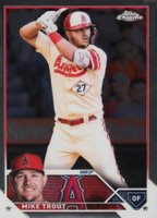 2023 Topps Chrome #27 Mike Trout Baseball Card