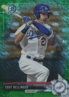 2017 Bowman Prospects #BCP149 Cody Bellinger Chrome-Green Shimmer Baseball Card