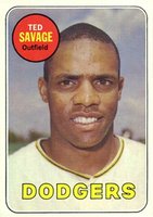 1969 Topps #471y Ted Savage Yellow Letters Baseball Card