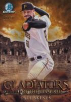 2024 Bowman Gladiators of the Diamond #GOTD10 Paul Skenes Gold Baseball Card
