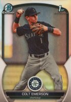 2023 Bowman Draft #BDC42 Colt Emerson Chrome Prospector Die Cut Baseball Card