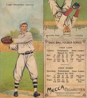 1911 Mecca Double Folders # Barry/Lapp Baseball Card
