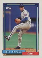 1992 Topps #580 Greg Maddux Baseball Card
