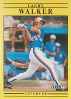 1991 Fleer #250 Larry Walker Baseball Card