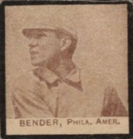 1909 Strip Card # Chief Bender Baseball Card