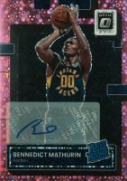 2022 Panini Donruss Optic #209 Bennedict Mathurin Signature-Fast Break Pink Basketball Card
