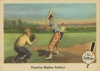 1959 Fleer Ted Williams #3 Practice Makes Perfect Baseball Card