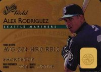 1995 Studio #18 Alex Rodriguez Gold Baseball Card