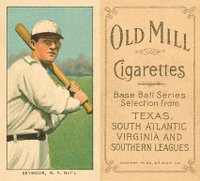 1909 White Borders Old Mill #434 Cy Seymour Batting Baseball Card