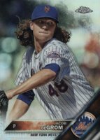 2016 Topps Chrome #144 Jacob DeGrom Refractor Baseball Card