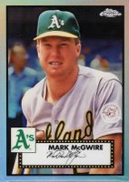 2021 Topps Chrome Platinum Anniversary #694 Mark McGwire Refractor Baseball Card