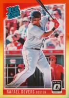 2018 Panini Donruss Optic #35 Rafael Devers Red/Yellow Baseball Card