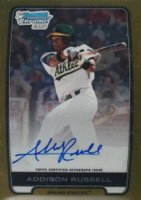 2012 Bowman Chrome Draft Picks & Prospects Autograph #BCAAR Addison Russell Gold Refractor Baseball Card