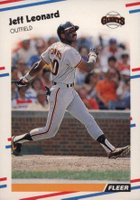 1988 Fleer #88 Jeff Leonard Baseball Card