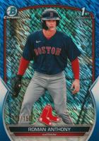 2023 Bowman Chrome Prospects #BCP71 Roman Anthony Blue Shimmer Refractor Baseball Card