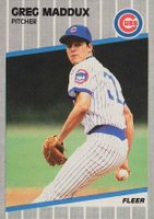 1989 Fleer #431 Greg Maddux Baseball Card