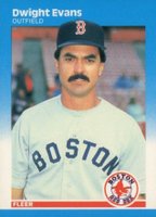 1987 Fleer #34 Dwight Evans Baseball Card