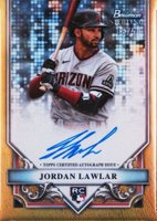 2024 Bowman Sterling Rookies Autographs #RAJL Jordan Lawlar Gold Refractor Baseball Card