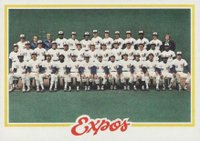 1978 Topps #244 Montreal Expos Team Baseball Card