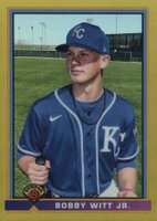 2021 Bowman Chrome 1991 Bowman #BW Bobby Witt Jr. Gold Refractor Baseball Card