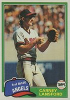1981 Topps #639 Carney Lansford Baseball Card