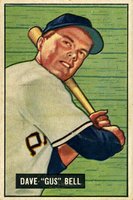 1951 Bowman #40 Gus Bell Baseball Card