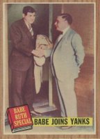 1962 Topps #136GT Babe Joins Yanks Green Tint-Babe Ruth Special Baseball Card