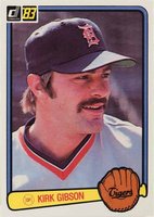 1983 Donruss #459 Kirk Gibson Baseball Card