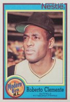 1987 Nestle Dream Team Hand Cut #27 Roberto Clemente Baseball Card