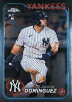 2024 Topps Chrome #89 Jasson Dominguez Frozenfractor Baseball Card
