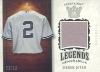 2018 SportKings Legends Memorabilia #LSM6 Derek Jeter Baseball Card