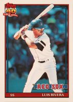 1991 Topps Tiffany #338 Luis Rivera Baseball Card