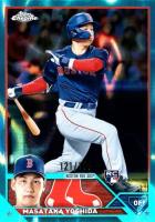 2023 Topps Chrome #167 Masataka Yoshida Aqua Lava Refractor Baseball Card