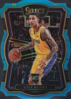 2017 Panini Select  #200 Kyle Kuzma Die-Cut Light Blue Prizm Basketball Card
