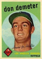 1959 Topps #324 Don Demeter Baseball Card