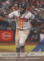 2018 Topps Now  #707 Ronald Acuna Jr. Baseball Card