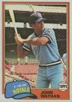 1981 Topps #157 John Wathan Baseball Card