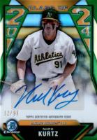 2024 Bowman Draft Class of 2024 Autographs #C24NK Nick Kurtz Green Refractor Baseball Card