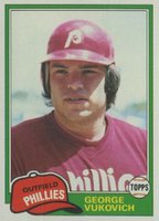 1981 Topps #598 George Vukovich Double print Baseball Card