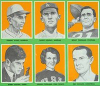 1963 KTAV Publishing Jewish Sports Champions-Hand Cut # Kling/Koufax/Friedman/Fischer/Copeland/Holman Panel Baseball Card