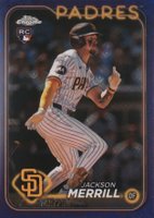 2024 Topps Chrome Logofractor Edition #207 Jackson Merrill Purple Refractor Baseball Card