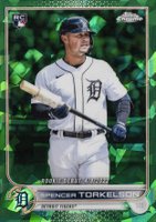 2022 Topps Chrome Update Sapphire Edition #231 Spencer Torkelson Green Baseball Card