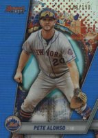 2019 Bowman's Best  #32 Pete Alonso Blue Refractor Baseball Card