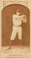 1887 Gypsy Queens # Otto Shomberg Throw-Hands neck high-Correct spelll Schomberg Baseball Card