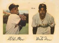 1952 Star-Cal Decals Type 2 #90-a Monte Irvin/Willie Mays No Envelope Baseball Card