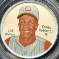 1962 Salada-Junket Coin #165 Frank Robinson Baseball Card