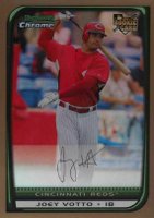 2008 Bowman Chrome #194 Joey Votto Gold Refractor Baseball Card
